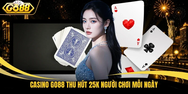 Casino Go88 thu hút 25K người chơi mỗi ngày