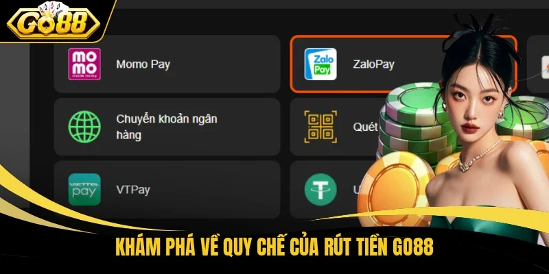 Khám phá về quy chế của rút tiền Go88